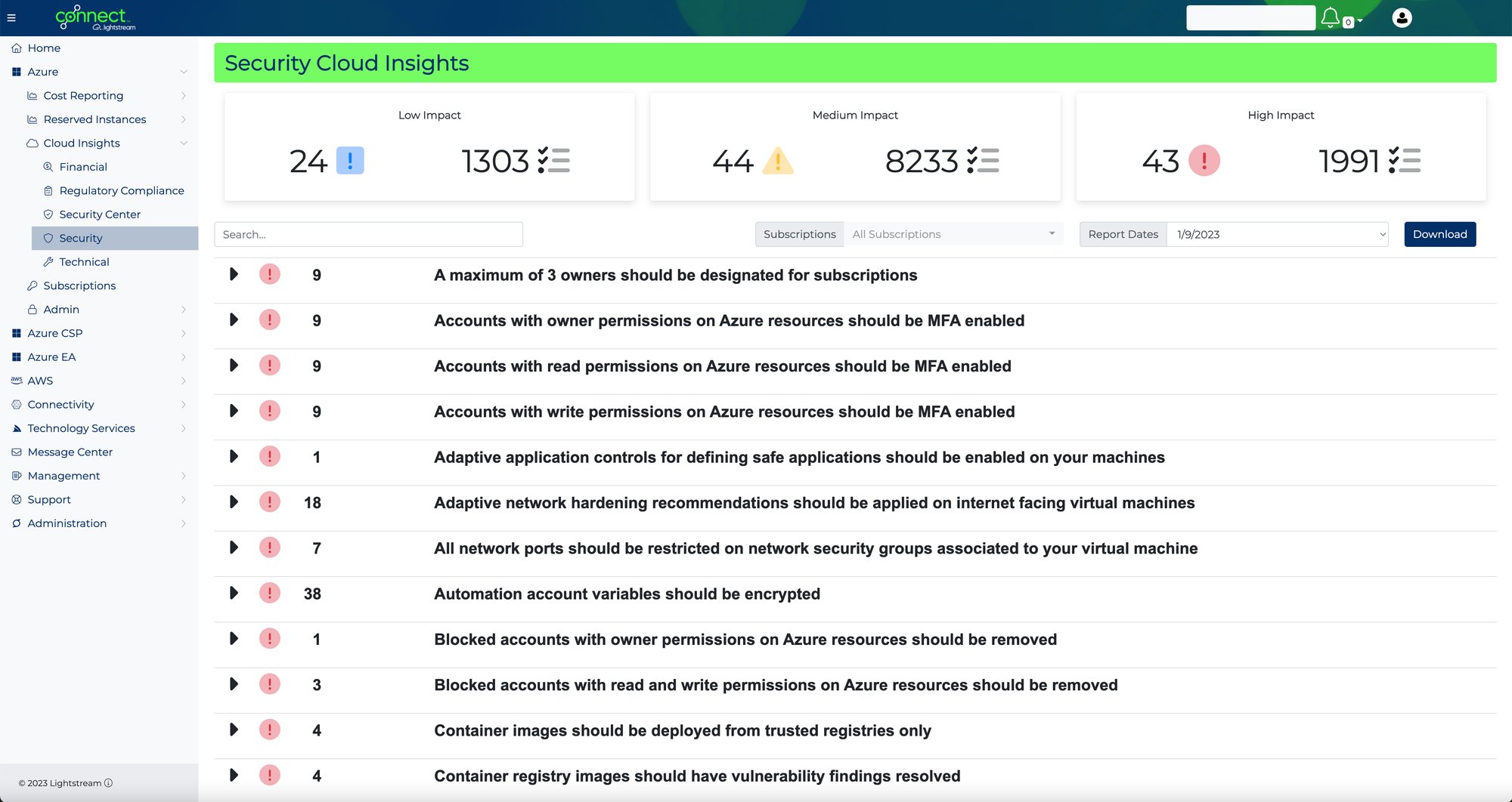 Lightstream Connect Security